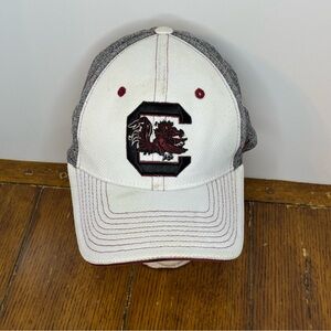 South Carolina Gamecocks Zephyr Gray and White Cap with Logo